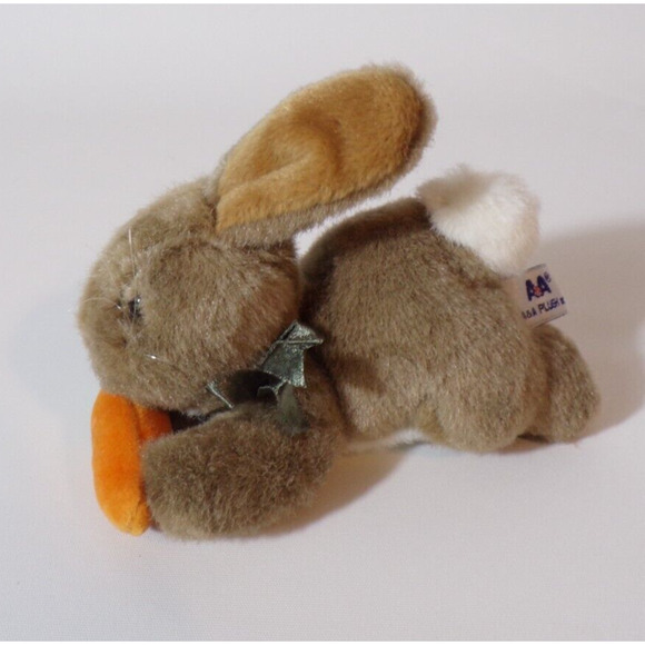 A&A Plush Bunny Rabbit with Carrot - Stuffed Animal - Picture 1 of 4